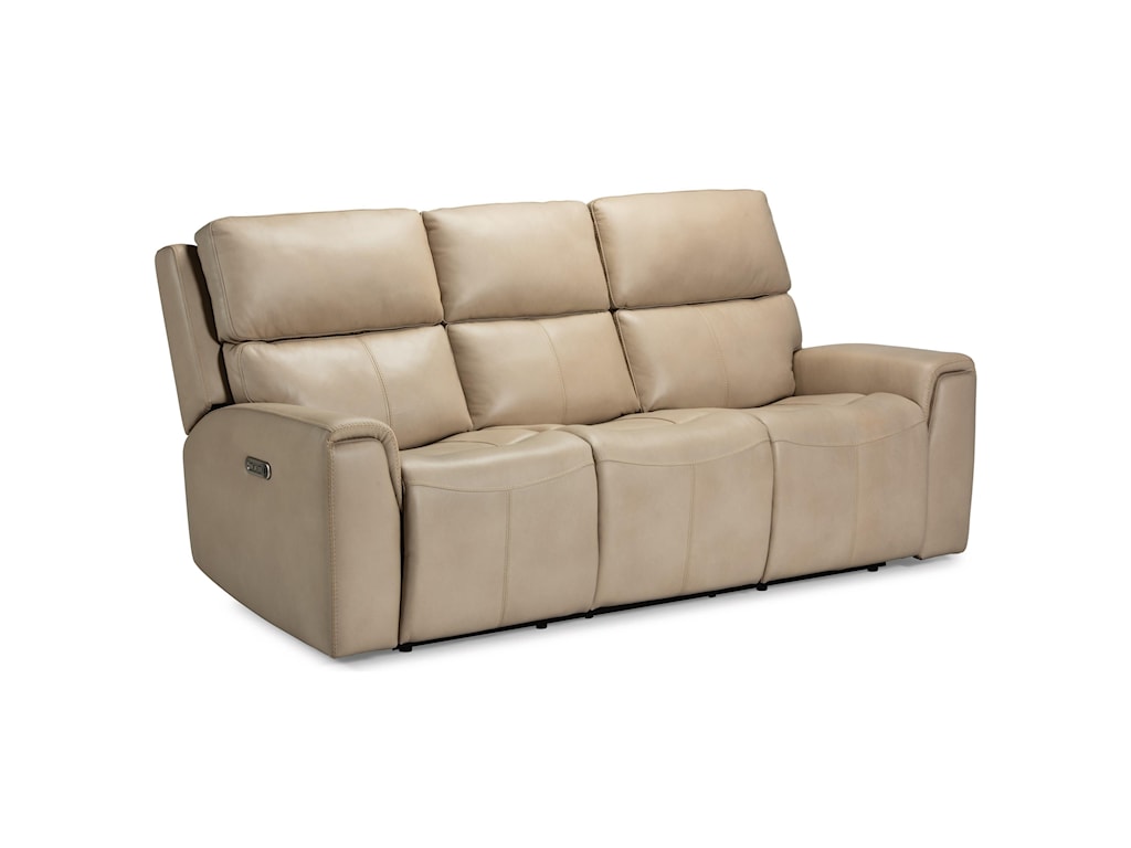 chicago flexsteel leather power reclining sofa